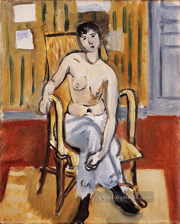 Sitzende Figur Tan Room nude 1918 abstrakte fauvism Henri Matisse Ölgemälde